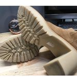 Dolce Vita Caster H2O Boots Womens 10 Brwon Suede Zip Stacked Heel Ankle Boots Brown Photo 4