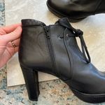 Stuart Weitzman [] Black Leather Ankle Moto Boots Photo 9