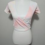 Hollister Pastel Tie Dye Baby Tee Wrap Top Size Small Photo 3