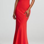 Halston Sybil Gown in Flame Red Size 4 Photo 0