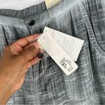 Soft Surroundings Petite Raleigh Gray Gauze Cotton Wide Leg Flounce Hem Pants M Photo 6