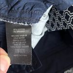 Adrienne Vittadini  Navy and White Trellis Geometric Pattern Trousers - Size 8 Photo 15