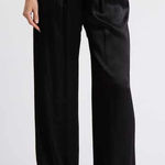 INDUSTRY Republic Clothing Tie Front Wide Leg Black Pants Small/Medium Size undefined Photo 0