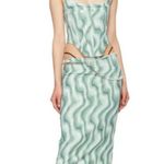 Stylish Patterned Miaou Green Mesh Moni Skirt revolve designer spring S boho Photo 2