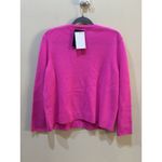 C By Bloomingdale's Cashmere V Neck Cardigan Women's Size Large Ultra Pink Photo 2