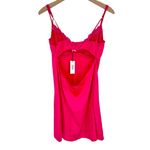 Kat the Label Sienna Slip in Hot Pink size XL Satin NWT Underwire Cups Lace Photo 7