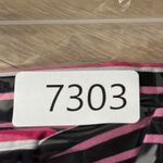 Susan Graver  Floral Print Crop Wide Leg Pants Womens XLP Black White Pink Stripe Photo 10