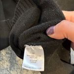 Six/fifty cropped smiley face black sweater Size M Photo 4