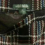 Target Wild Fable Dress Pants Flare Leg Plaid Gray Size XS Photo 3