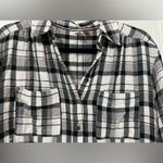 Pilcro  Hadley Black and White Plaid Blouse Sz XS Photo 3