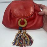 Loewe  Mini‎ Red Leather Tassle Crossbody Bag Pre Authenticated Photo 12
