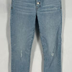 Madewell  Skinny Jeans Women 25 Blue Denim Cotton Button Fly High Rise Distressed Photo 0