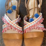 mix no. 6 Lex Embroidered Gladiator Boho Sandals Stacked Heel - size 10 Photo 9