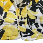 Womens Denim Floral Jacket Stretch Yellow Black Size 8 u Photo 11