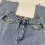 Skinny Fries Straight Fit Block Cutout Pockets Light Wash Jeans Blue Size 0 Photo 1