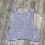Urban Outfitters  Lavender Knit Tank Top crop size small Photo 2