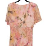 Vintage Edwardline Front Tie Italian Midi Dress Peach Pink Size 10 Photo 5