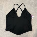 Edikted ‎ Lou Beaded Crossover Corset Top Black L Photo 3