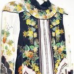 Saloni Womens Joy B Mini Dress Pavilion Garden Print High Neck Multicolor Size 2 Black Photo 3