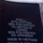 EXPRESS knee length white/silver metallic minidress / 8 / Excellent condition Photo 9