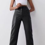 Aritzia Wilfred Black Leather Melina Pant  Photo 0