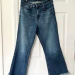 J Brand Julia High Rise Frayed Hem Crop Flare Ankle Denim Jeans in Romance 31 Photo 3