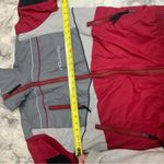 POLARIS Vintage 90s Ski Jacket Zip Up Winter Coat red Grey size Medium Photo 8