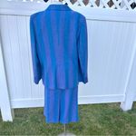 Triona Design 90’s Vintage High Waisted 100% Wool Plus Size Skirt & Blazer Suit Purple Photo 8