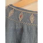 Madewell  Chambray Embroidered Lightweight Denim Look Tunic Dress Size Small Photo 12