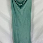 Lush Clothing NWT Lush Scoop Lace Neck Satin Cross Back Dress in Sea Green Size Medium Photo 0