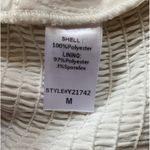 DO+BE  Women's Crepe Tie Neck Halter w/ Button Accents Cream - Medium NWOT Photo 8