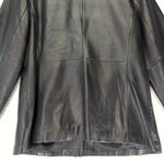Siena Black Leather Jacket Women's Size 12 Biker Moto Photo 5