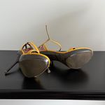 Yellow Strappy Heels Sz 6 Photo 5