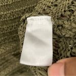 Adora Sweater Women M/L Olive Green Casual Knit V Photo 4