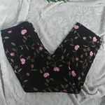Dress Barn Floral Embroidered Cropped Pants Photo 2