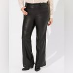 Torrid NWT Pintuck Trouser Boot Faux Leather High Rise Pant Deep Black 26 Tall Photo 9