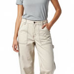 Simple Society  Y2K White Cargo Jeans Sz 5 Photo 0