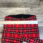 Peter Nygard NYGARD Luxe Slims Red Tartan Plaid Ankle Jeggings Womens MEDIUM (10-12) #129 Photo 4
