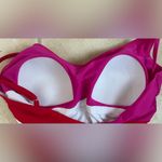 Summersalt  Marina Lava Hibiscus Red and Pink Colorblock One Piece Swimsuit 10 Photo 4