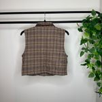 Marsh Landing Vintage VTG  Cropped Plaid Wool Blend Vest size S Small Photo 3