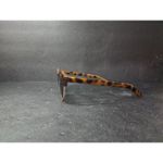 Tortoiseshell Clubmaster Sunglasses, Gold Trim, Round Lenses, Unisex Brown Photo 1