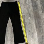 Lysse black stretch dress cropped pants with small side ankle slit hem - S Photo 5