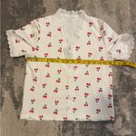 Source Unknown White and Red Cherry Pajama Set Photo 6