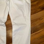 Victoria's Secret VS boyfriend white denim‎ size 10! Light distressing Photo 2