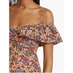 NWT ByTimo Floral Ruffle Cold Shoulder Dress Pink Size XS Photo 2