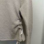 The Limited  Tan Wool Turtleneck Sweater with Velvet Side Tie size small Photo 2