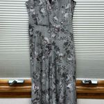 RACHEL Rachel Roy Black White
Glen Plaid Purple Floral Surplice Midi Dress Size 2 Photo 3