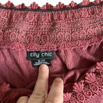 City Chic  wide neck lace trim blouse OFF SHOULDER SIZE 22 Photo 3