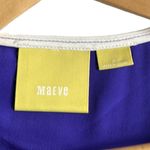 Anthropologie Maeve Purple & White Colorblock Silk Tank Top Size 8 Photo 4