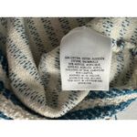 Anthropologie 9-H15 STCL Teal Ivory Striped Textured Tunic Dress L (b46) Photo 5